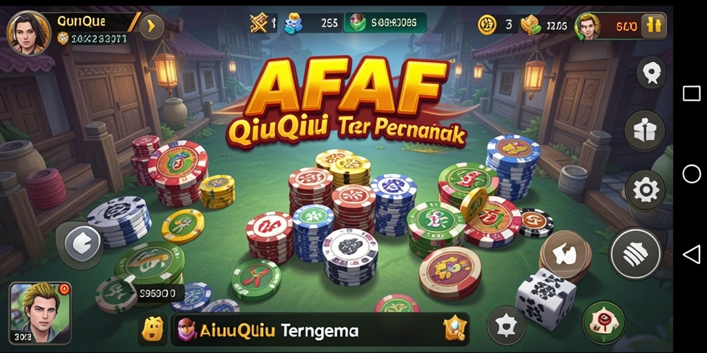 Tampilan gameplay QiuQiu yang seru dan menantang di AFAF.