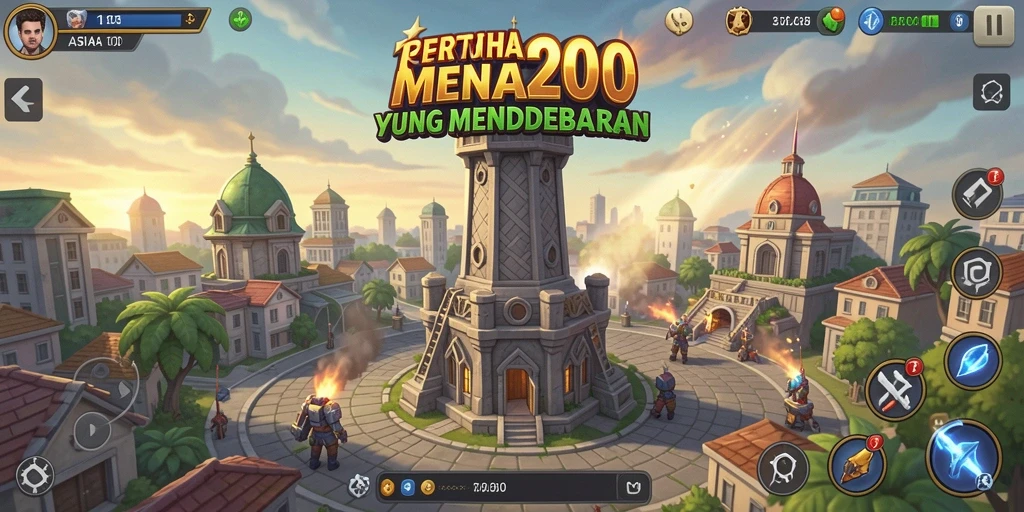 Tampilan menawan dari gameplay ASIA200 yang menggugah semangat.