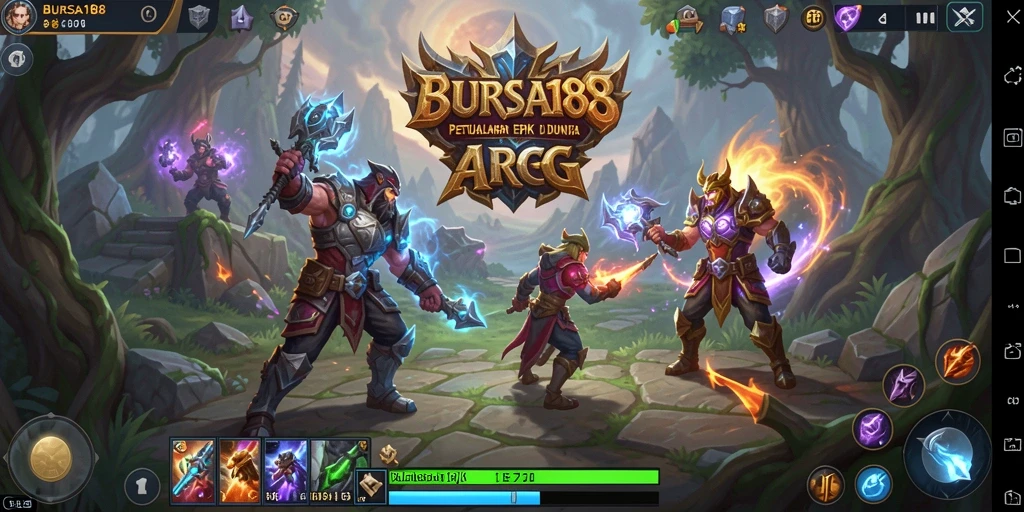 Tampilan gameplay seru dalam dunia ARPG BURSA188.