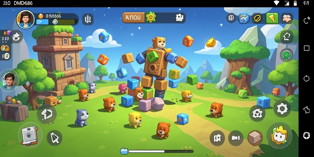 Tampilan gameplay DMD686 yang seru dan menantang.
