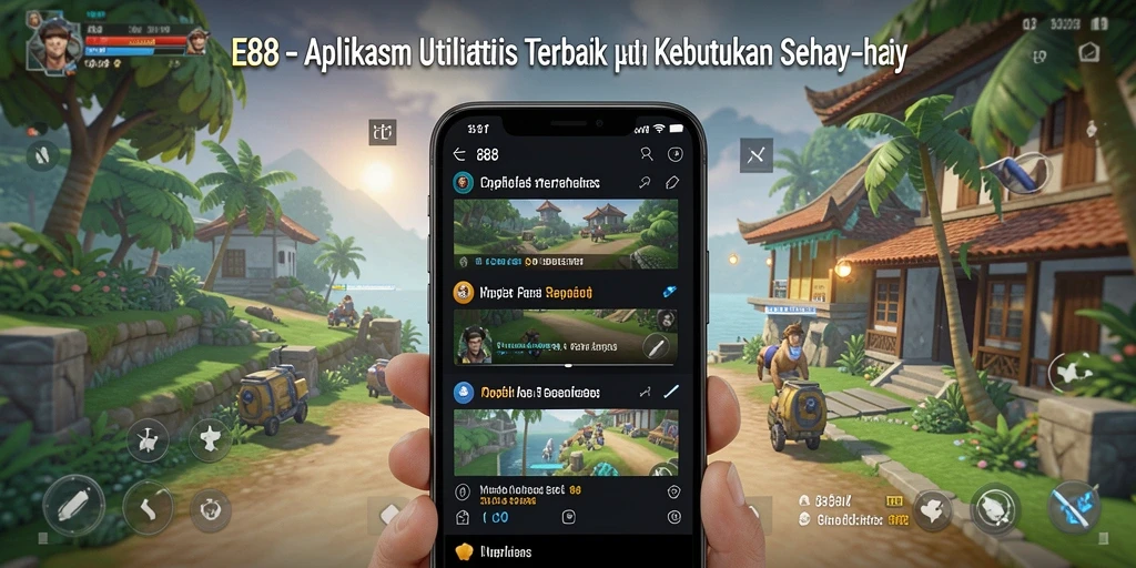 Tampilan utama E88 dengan fitur pengingat yang menonjol dan antarmuka ramah pengguna.