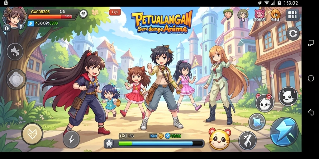 Screenshot utama GACOR305 menampilkan gameplay yang seru dan karakter Anime yang menarik.