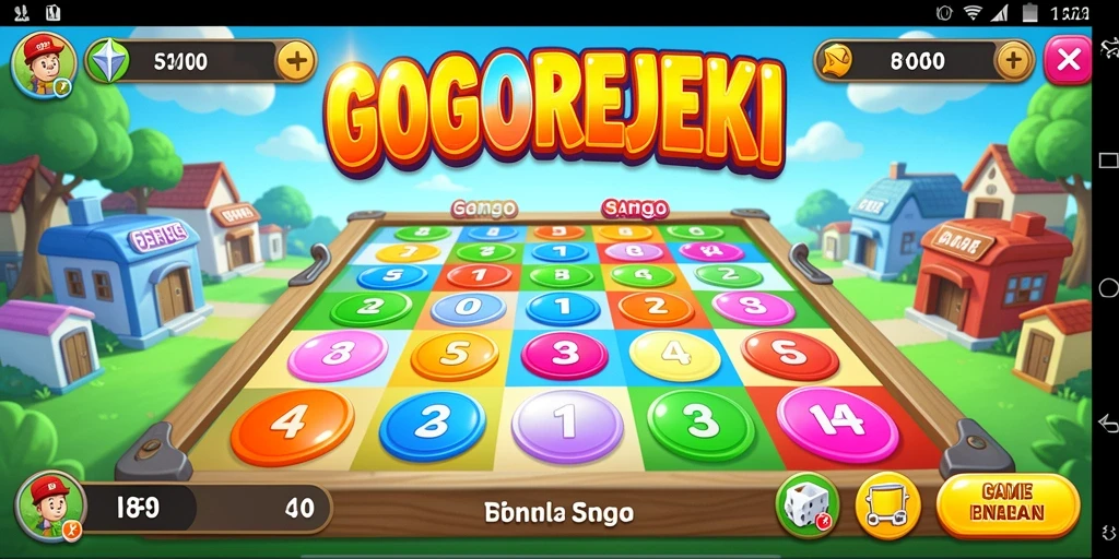 Tampilan GOGOREJEKI saat gameplay Bingo yang seru dan interaktif.