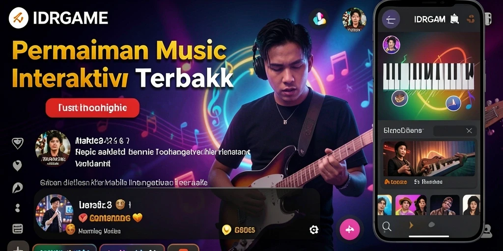 Tampilan gameplay IDRGAME yang seru dengan interaksi musik.