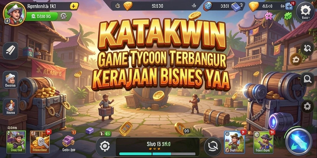 Screenshot menunjukkan pemain sedang membangun bisnis Tycoon.