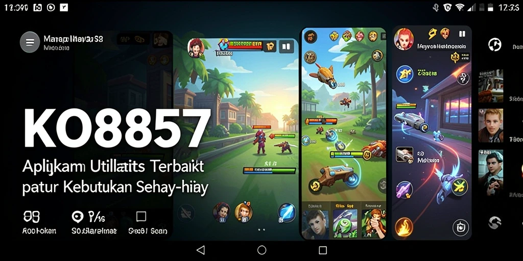 Tampilan antarmuka KO857 yang sederhana dan intuitif.
