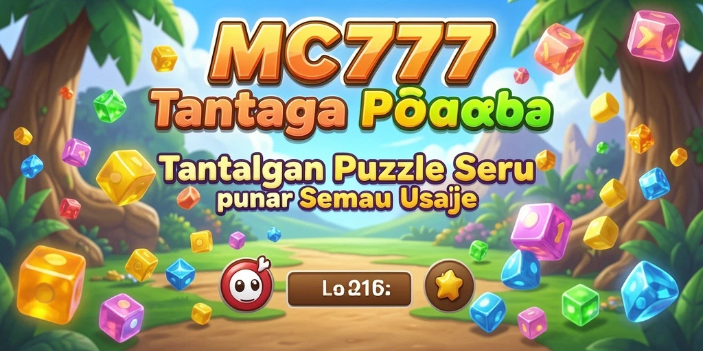 Screenshot utama MC777 menampilkan gameplay Puzzle yang mengasyikkan.