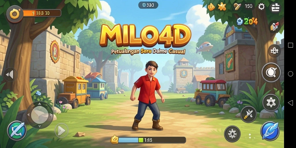 Tampilan gameplay <strong>MILO4D</strong> yang menarik dan menghibur.