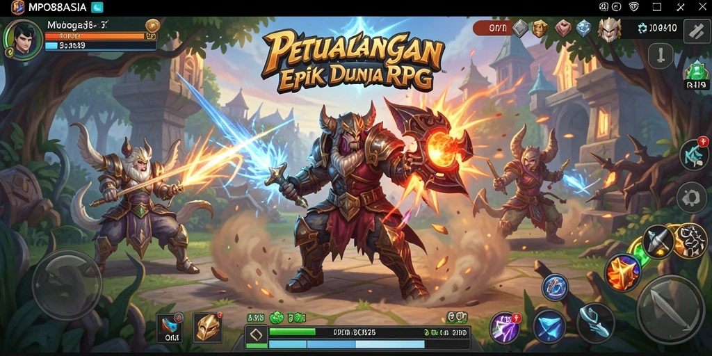 Tampilan apik gameplay utama <strong>MPO88ASIA</strong> dengan pertempuran seru.