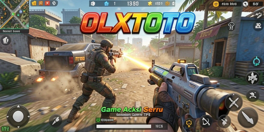 Tangkapan layar gameplay menunjukkan pertempuran seru dalam OLXTOTO.