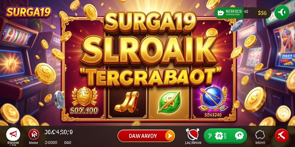 Screenshot menunjukkan tampilan menegangkan dari game Slot SURGA19.