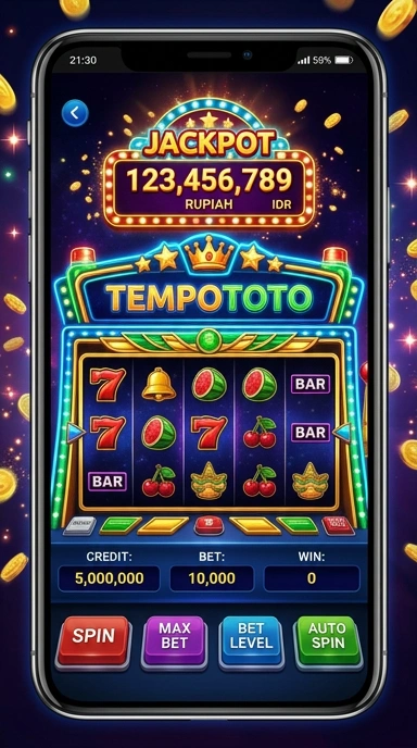 Proses unduh aplikasi di platform tempototo.